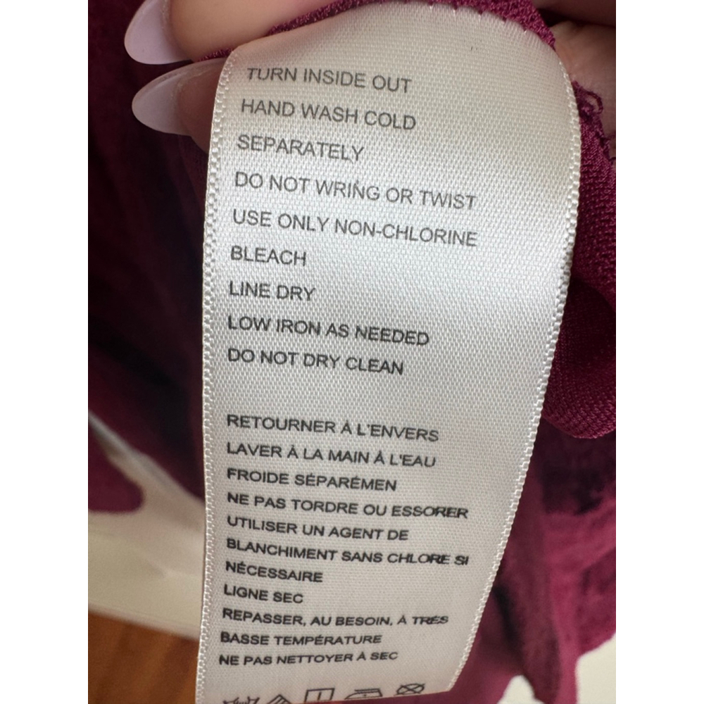 Free People Burgundy Long Sleeve Dress Medium - Picture 12 of 12